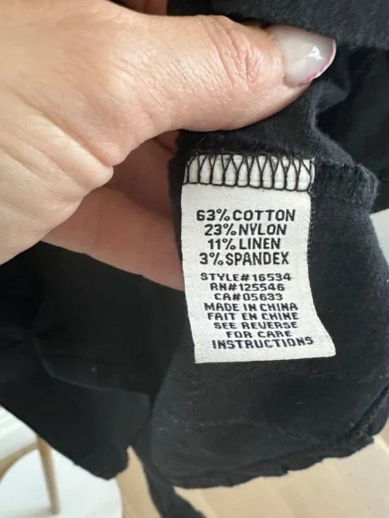 Habitat Black Cowl Neck Sleeveless Top Asymmetrical Stepped Hem Small - Picture 8 of 8